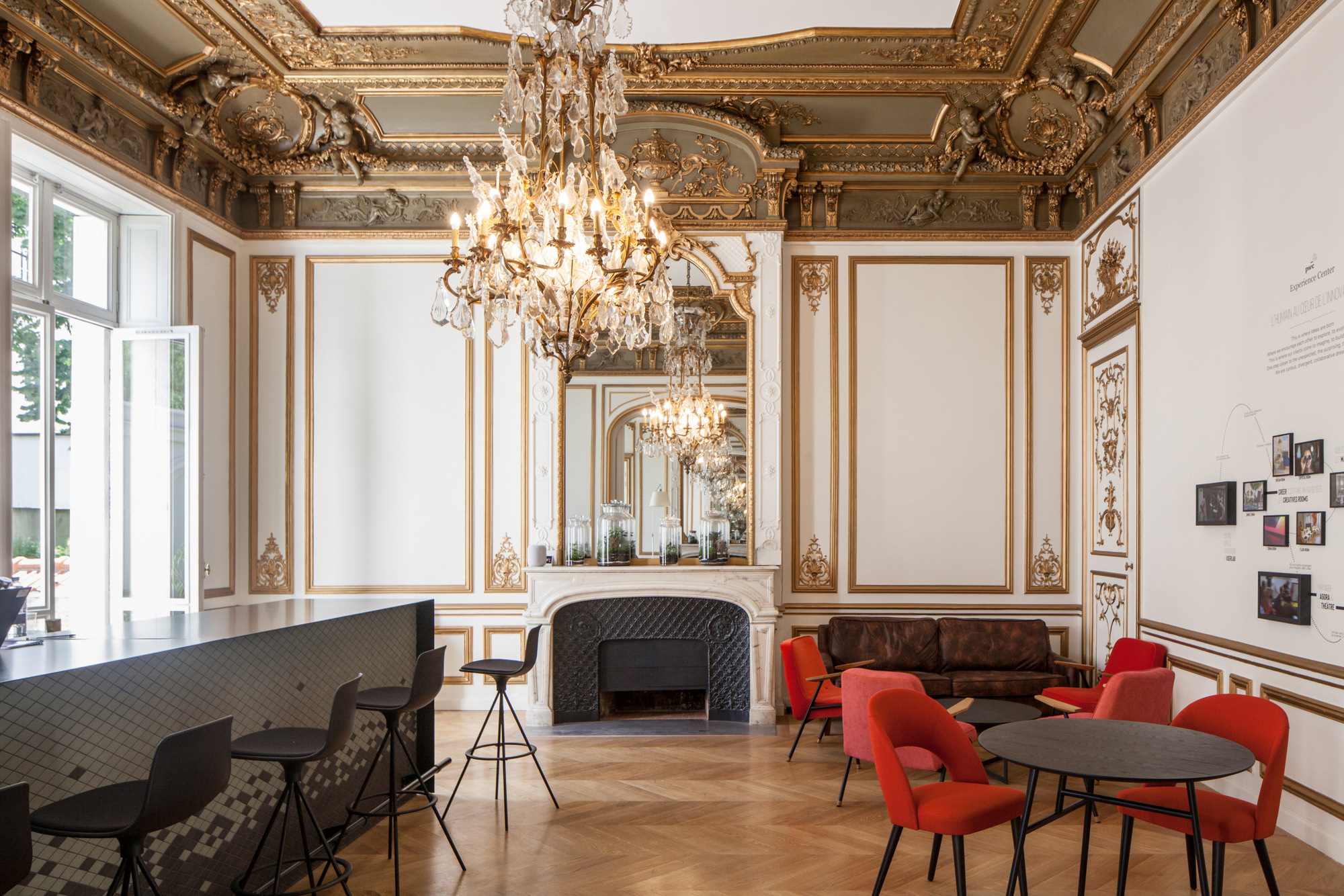 PwCエクスペリエンスセンターのオフィス - フランス, パリのカフェスペース