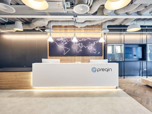  Preqin(プレキン)のオフィス - イギリス, ロンドンの受付/エントランススペース