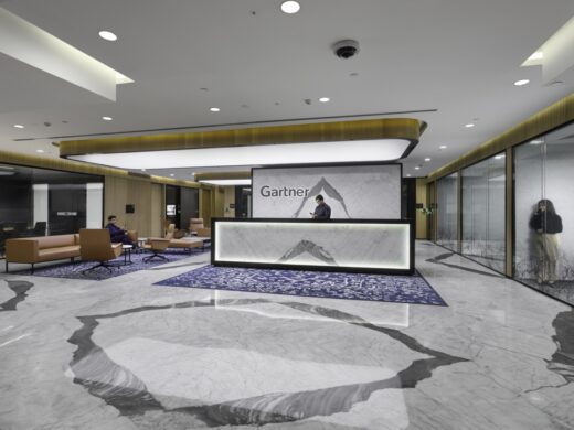 Gartner(ガートナー)の オフィス – インド, グルグラムの受付/エントランススペース