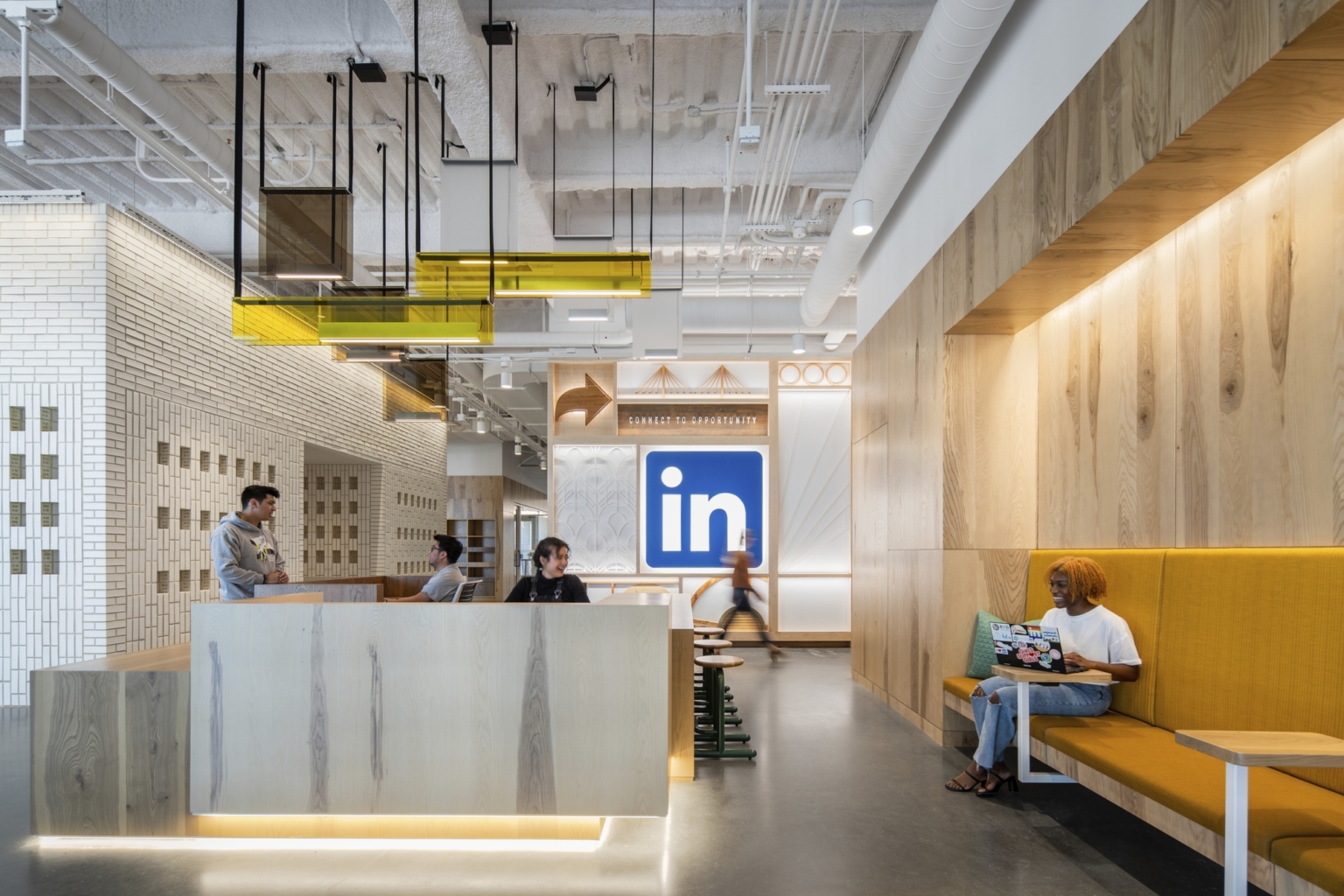 【LinkedInのオフィスデザイン】- ネブラスカ州, オハマの受付/エントランススペース