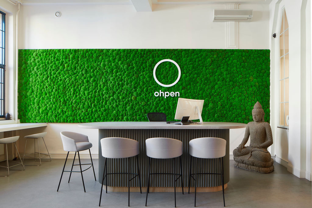 【Ohpenのオフィスデザイン】- オランダ, アムステルダムの受付/エントランススペース