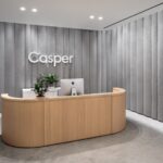 【Casperのオフィスデザイン】- ニューヨーク州, ニューヨーク市の受付/エントランススペース