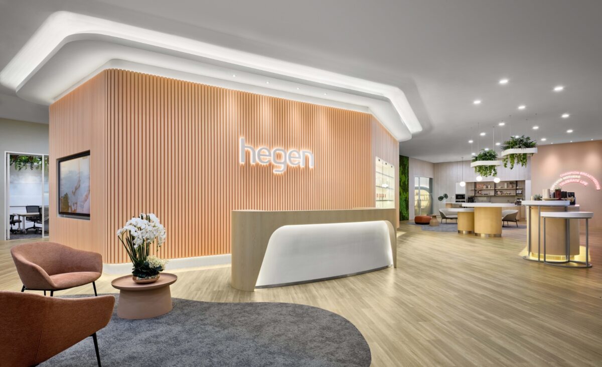 【 Hegenのオフィスデザイン】- シンガポールの受付/エントランススペース