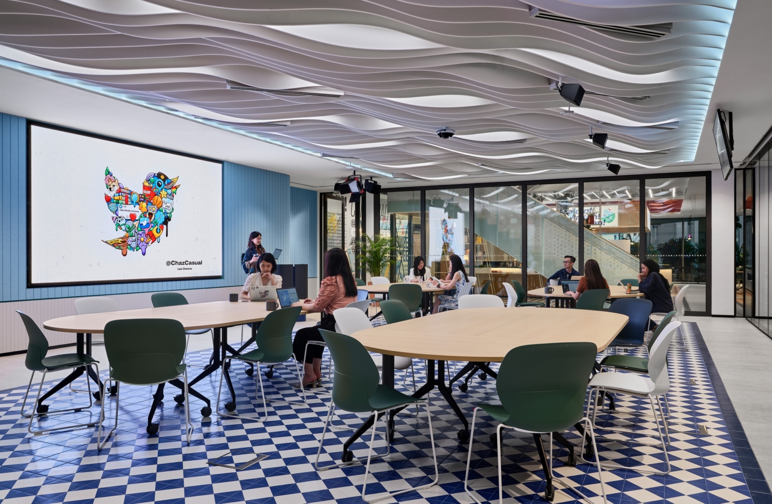 【ツイッターのオフィスデザイン】- シンガポールの会議/ミーティングスペース