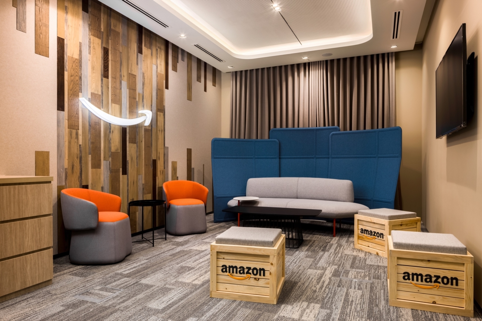 【amazonのオフィスデザイン】- シンガポールのリラックススペース
