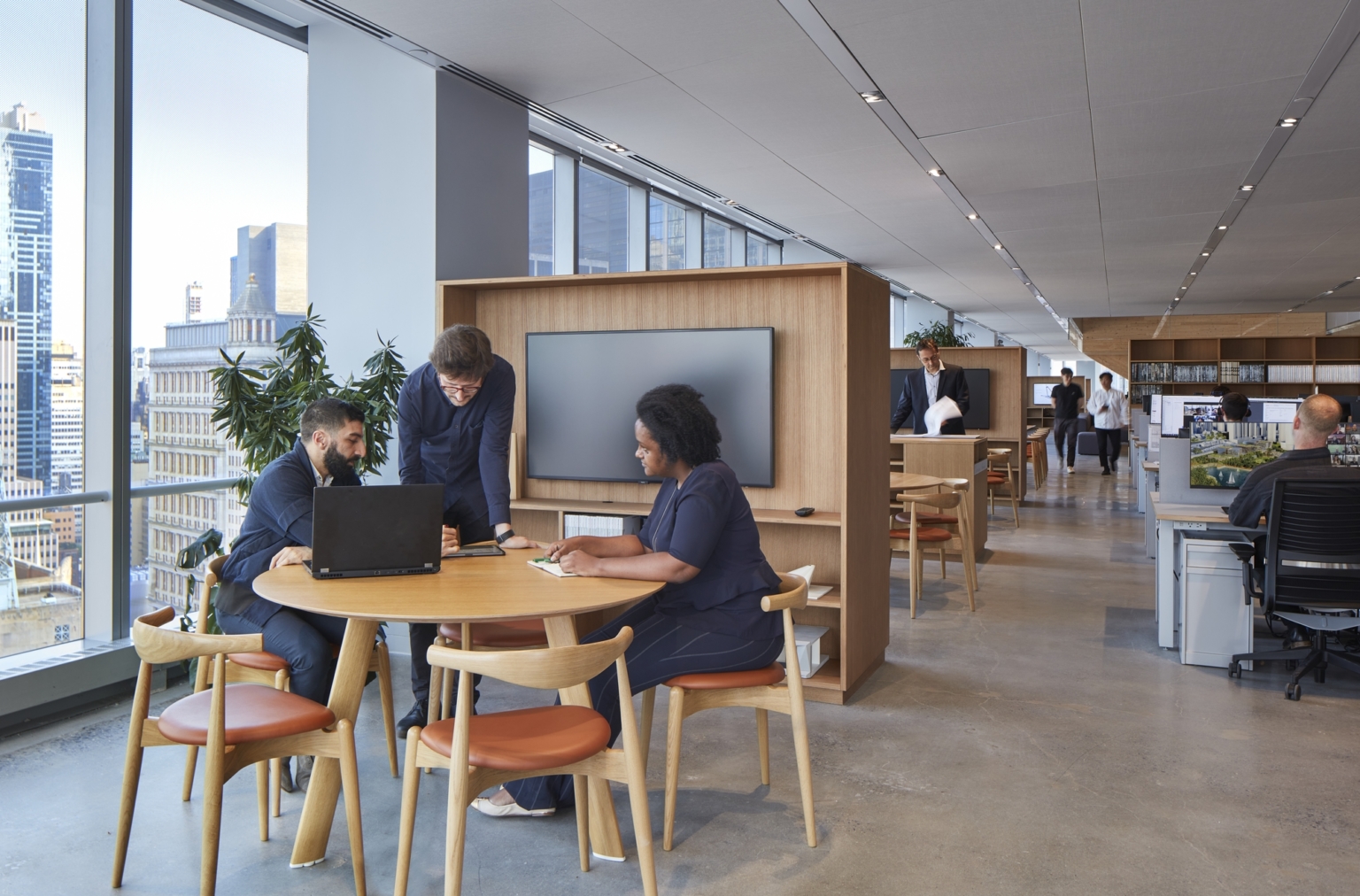 【Skidmore, Owings & Merrillのオフィスデザイン】- ニューヨーク州ニューヨーク市の会議/ミーティングスペース