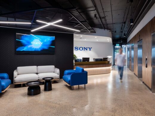 【Sonyのオフィスデザイン】- オーストラリア, シドニーの受付/エントランススペース