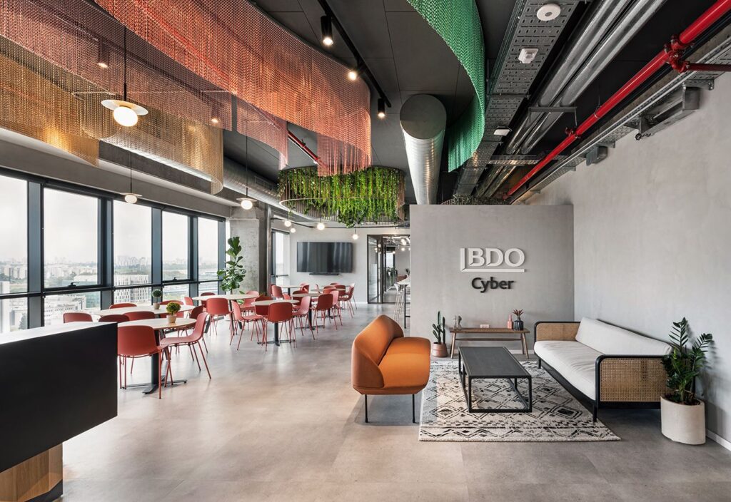 【BDOのオフィスデザイン】- イスラエル, レホボトのオープンスペース