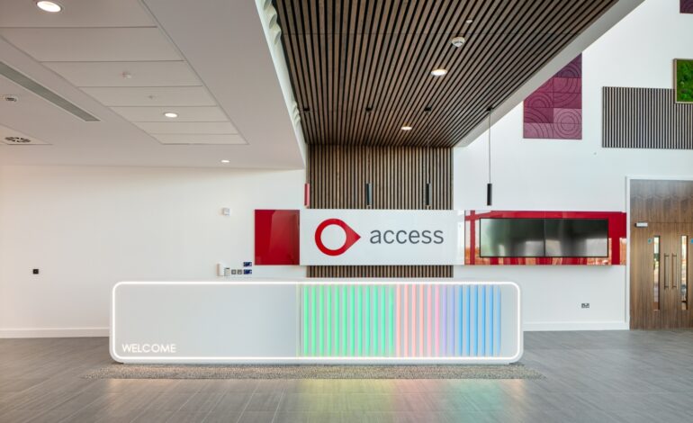 The Access Group(アクセスグループ)のオフィス - イギリス, ラフバラの受付/エントランススペース