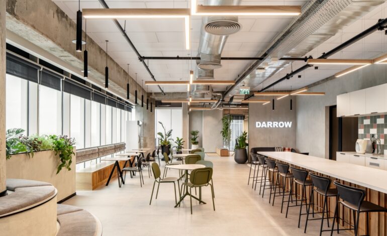 【Darrowのオフィスデザイン】- イスラエル, テルアビブのカフェスペース